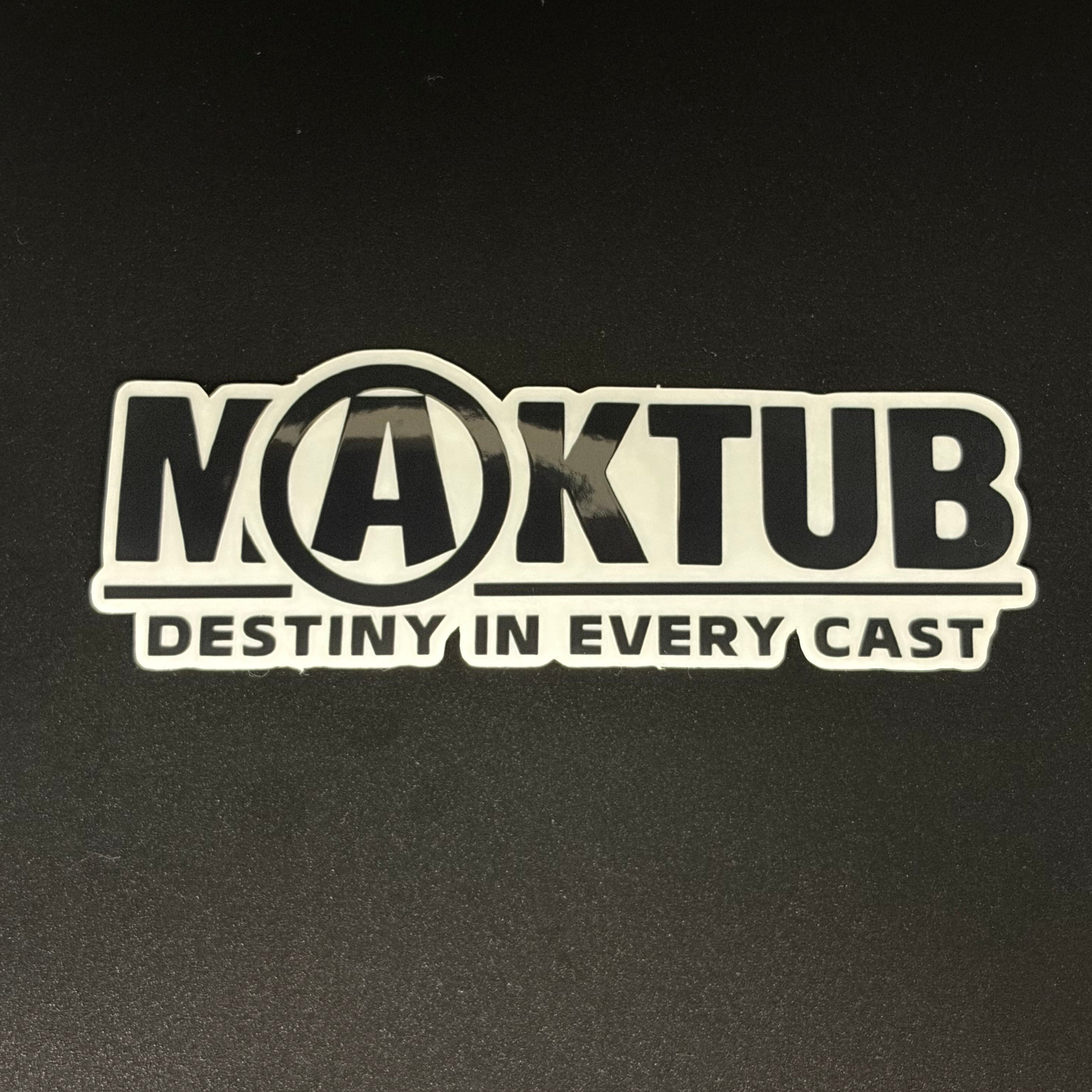 MAKTUB "Destiny In Every Cast" Sticker　110×30㎜